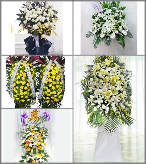 福建莆田秀屿区平海镇西柯村白事花篮预定